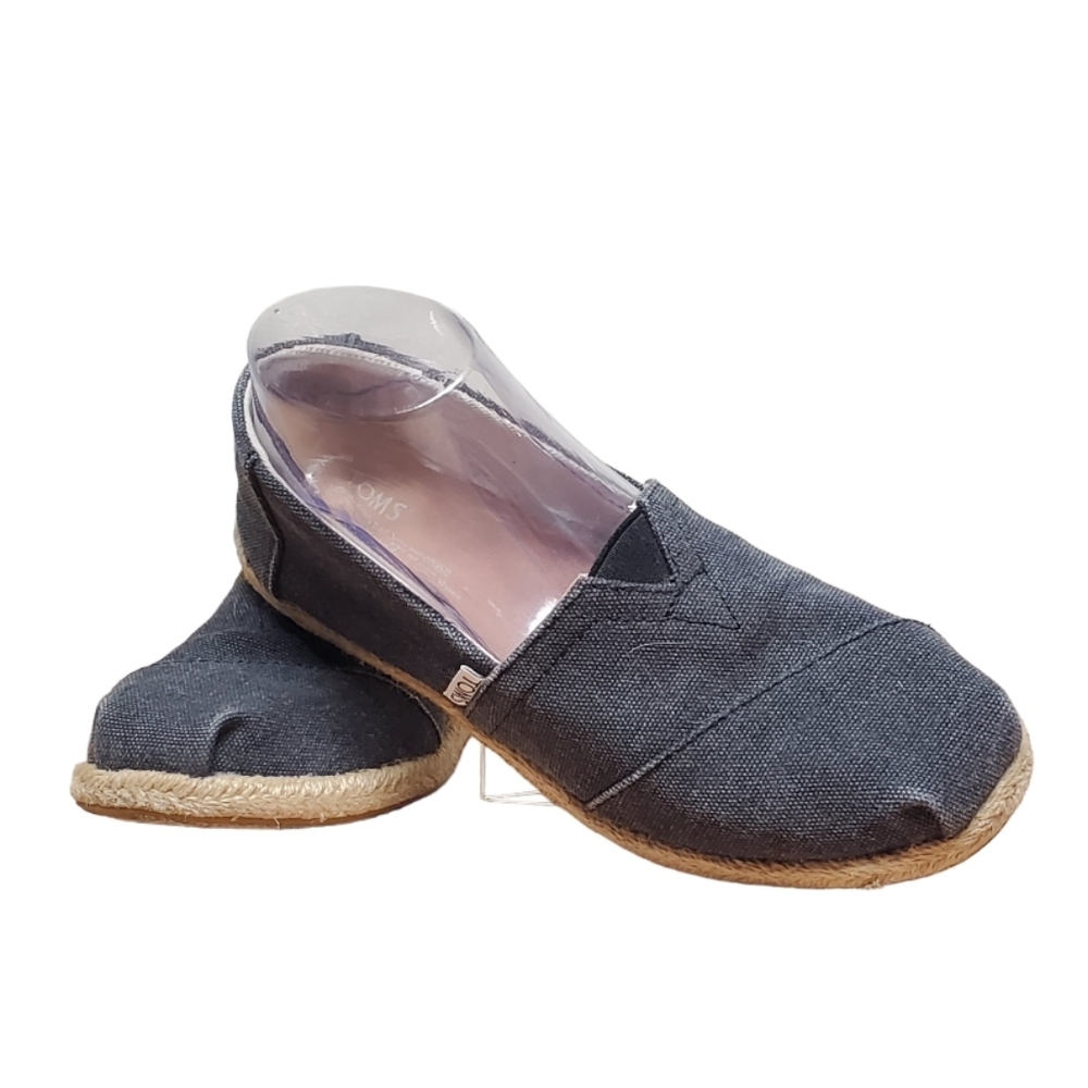 TOMS Gray Canvas Size 7
